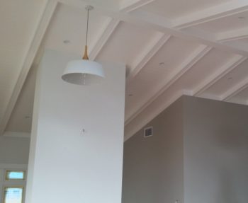 Lighting on the vaulted ceiling